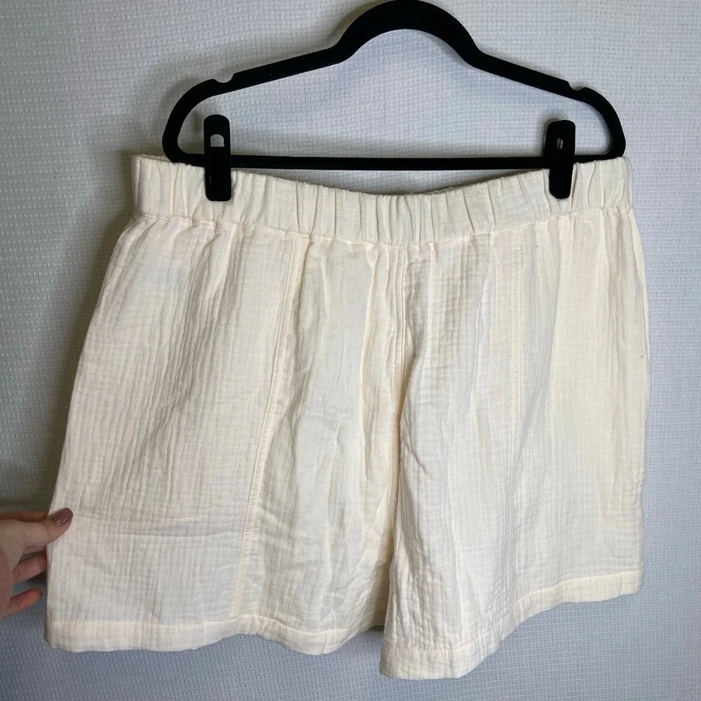 Madewell | Womans‎ Cream Shorts XXL Cotton Pockets - Picture 4 of 9
